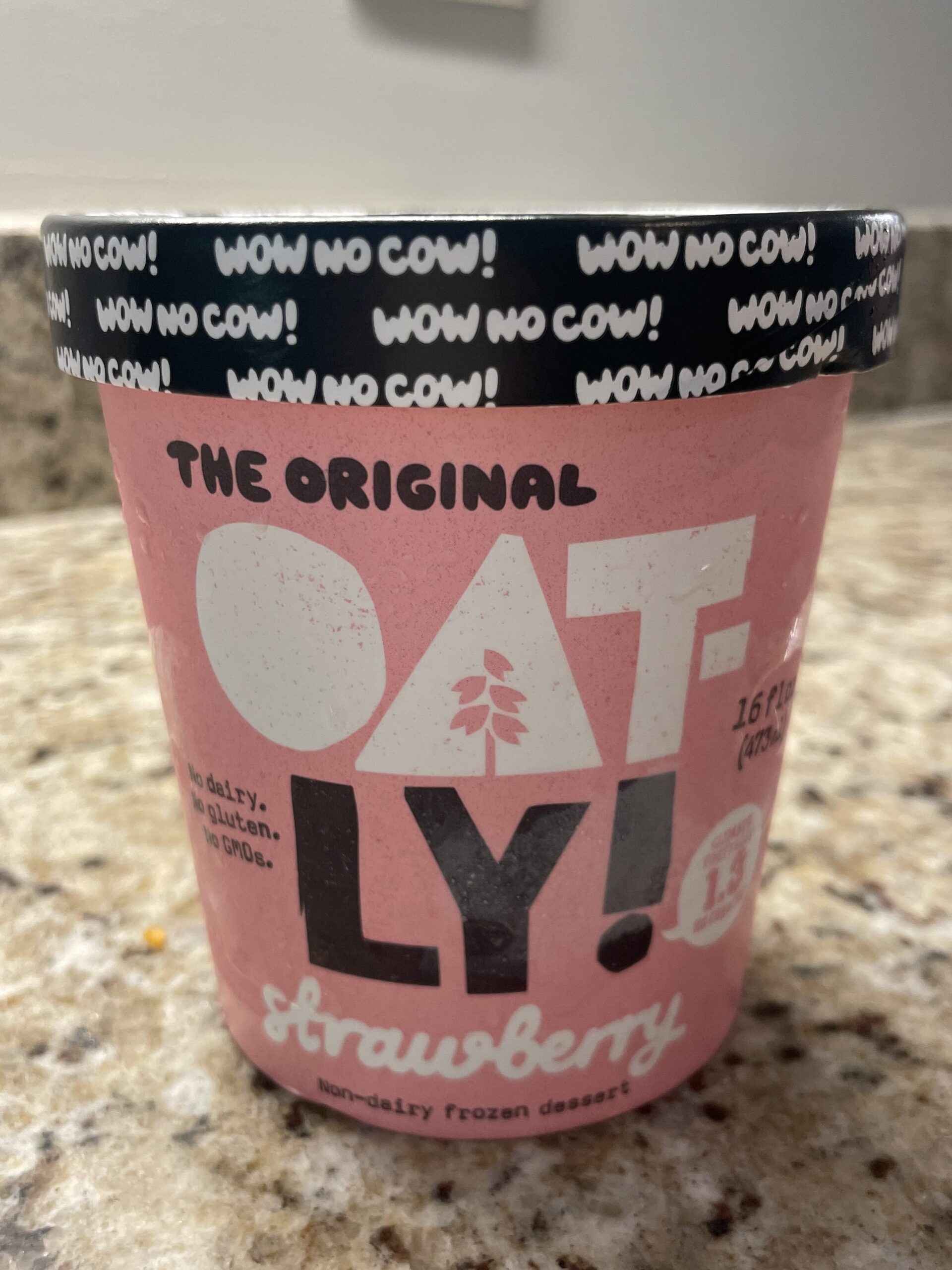Strawberry Oatly Ice Cream